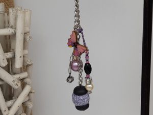 femme-accessoire - bijou de sac Envol rose