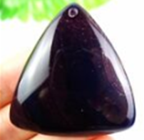 pierre en Onyx Agate violette