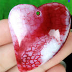 Agate rouge et blanche du collier Authentique et féminine en rouge et blanc